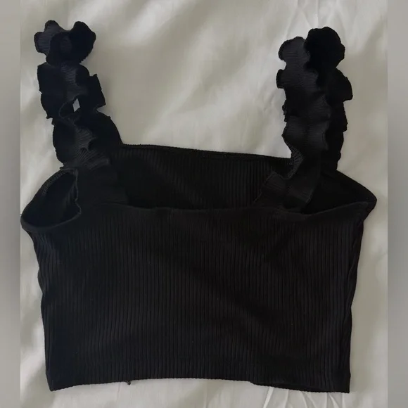 Aritzia Crop Ruffled Top - Picture 2 of 3